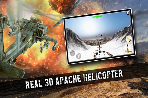 Gunship Apache War 3D - Helicopter Game screenshot 2