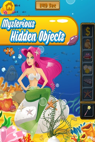 Enchanted Mermaid Dressup Mystery Hidden Objects and Painting - Game for kids toddlers and boys screenshot 3