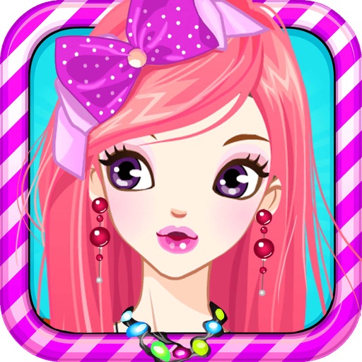 明星少女 - 化妆换装养成沙龙，女孩子爱玩的小游戏免费 icon