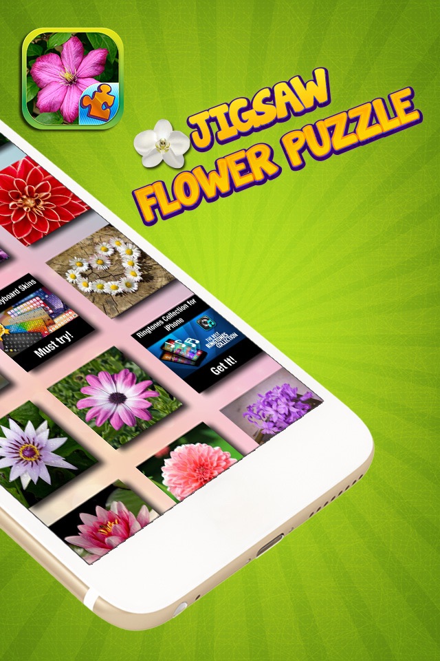 Jigsaw Flower Puzzle – Play Spring Blossom Puzzling Game and Unscramble Floral Pic.s screenshot 2