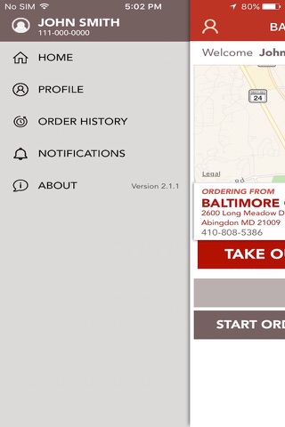 Baltimore Restaurant screenshot 3