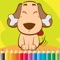 Dog Cartoon Coloring Book | Coloring Free Games for Kids Boy and Girls reading and educational for toddlers by Kids Academy