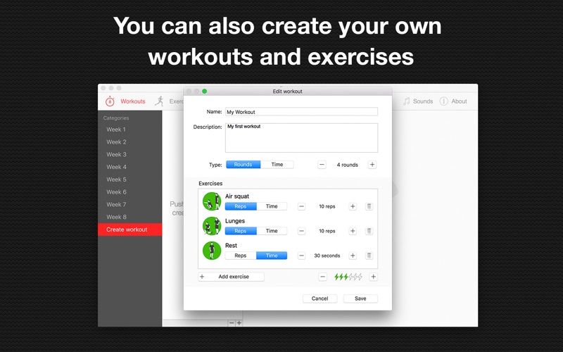 Squats - interval leg workout screenshot 5
