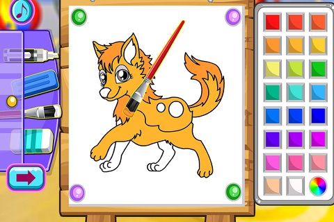 Pets Coloring- For Kids Learning Painting and Animals screenshot 2