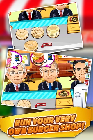 Bernie Trump Cooking Blitz - Election Bakery Dash & Sandwiches On the Run Game 2! screenshot 2