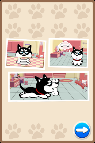 Naughty Husky Free-A puzzle sport game screenshot 2