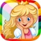 Icon Royal Princess - coloring book for girls to paint and color fairy tales