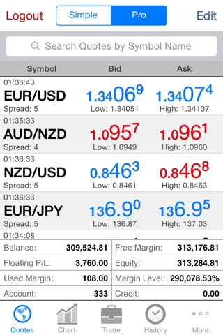 PlusmyFX iTrader - Forex & Stocks Online Trading screenshot 2