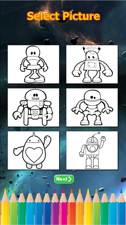 Robot Coloring Book For Kids