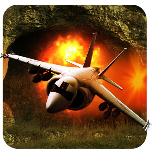 Jet Fighter Racer - Amazing cave runner : fully free racing game Icon