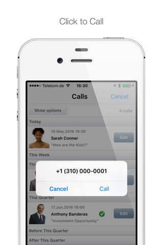 Calls2Do - Call Manager (with back-up to eMail) screenshot 2