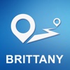 Brittany, France Offline GPS Navigation & Maps