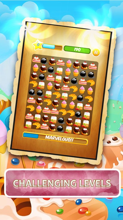 Pastry Cookies- Match 3 Puzzle Game