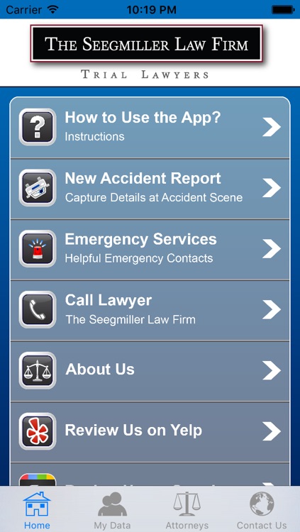 The Seegmiller Law Firm Injury Help App