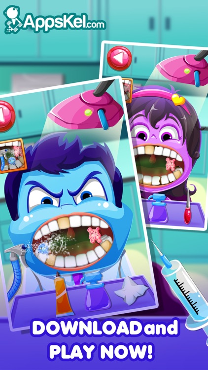 Inside Little Nick's Dentist Office – Crazy Tooth Story Games Free
