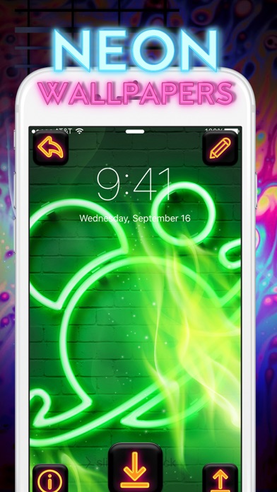 How to cancel & delete Cool Neon Wallpapers – Glowing and Sparkling Background.s for Retina Home Screen Free from iphone & ipad 4