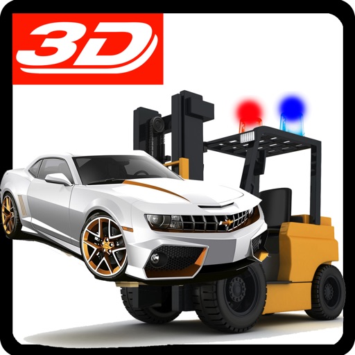 Police Car Forklift Simulator 3D