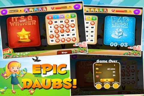 Bingo Barn - Lucky Animal Edition With Multiple Daubs screenshot 2