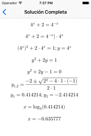 Exponential Equations   ++ screenshot 4