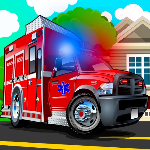 Ambulance driving simulator - Emergency truck highway racing games easy for small girls and boys iOS App