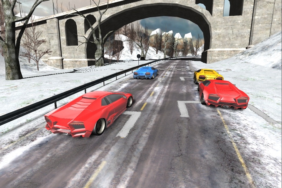 Car Racing Winter screenshot 4