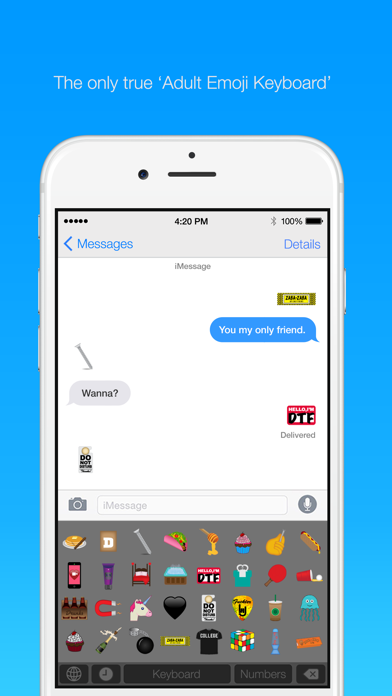 Adult Emoji Keyboard iPhone App
