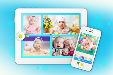 Baby Photo Collage Creator – Make Cute Newborn Pic.ture Grid With Frame.s For Kids screenshot 3