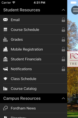 Fordham Mobile Go App screenshot 3