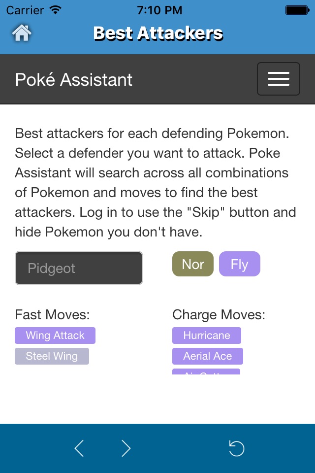 Poke Assistant for Pokemon Go - CP & IV Calculator,Best attacker,Evolver App screenshot 2