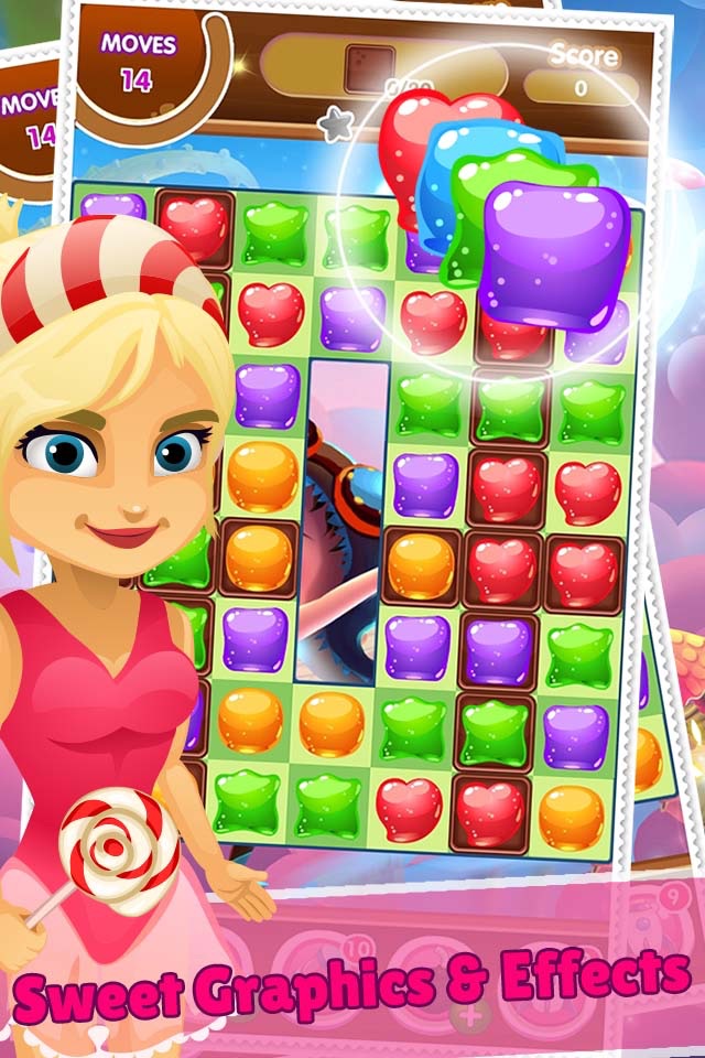 Amazing Candy Link Match Sweet Legend - Puzzle Games Blast Star Connect Free Edition screenshot 3