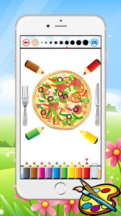 FOOD COLORING BOOK FOR KIDS - ALL IN 1 DRAWING AND PAINTING FREE PRINTABLE PAGES FIX BUG. IOS