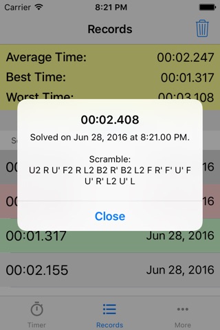 Simple Cube Timer screenshot 3