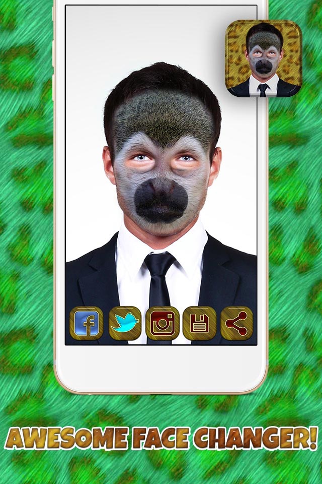 Animal Head Mask – Best Face Changer and Photo Blender to Switch Faces with Animals screenshot 4