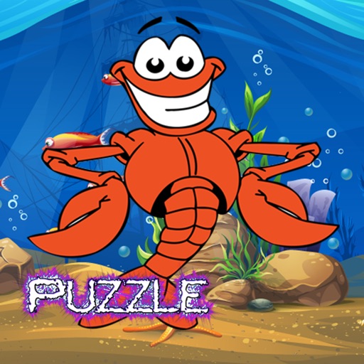 Lobster Sea Animals Jigsaw Puzzle Preschool and Kindergarten Learning Games ( 2,3,4,5 and 6 Years Old ) iOS App