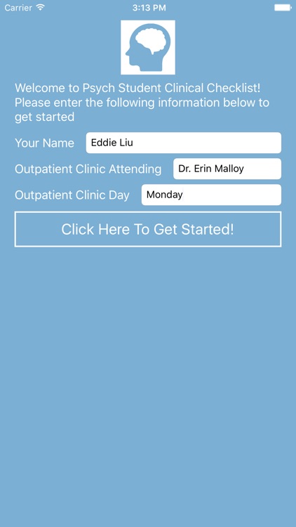 Psych Student Clinical Checklist