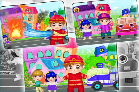 Hero the Fire Man - Fire Rescue Kids Game for Fun screenshot 2
