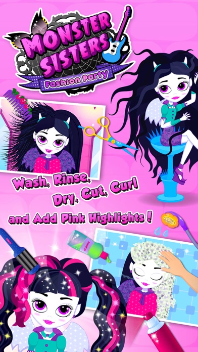 How to cancel & delete Monster Sisters 2 Home Spa - Rock Star Makeover from iphone & ipad 1