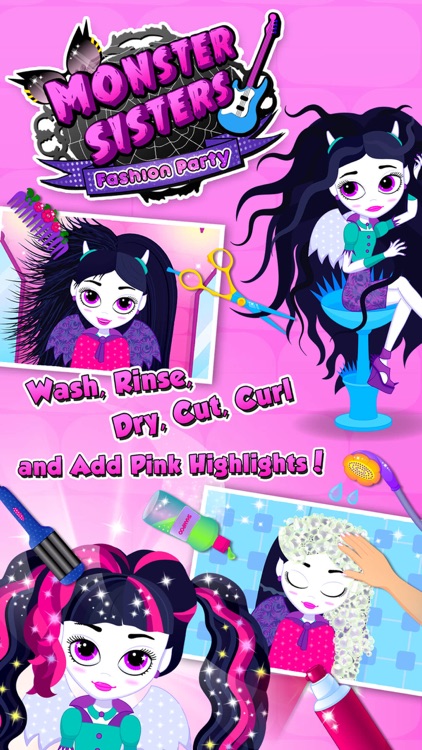 Monster Sisters 2 Home Spa - Rock Star Makeover screenshot-0