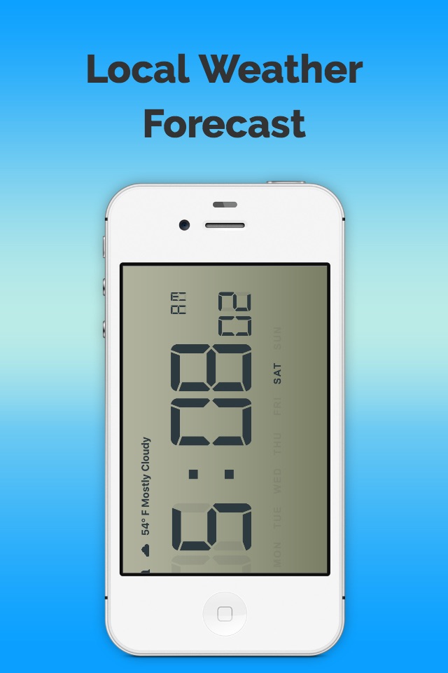 Clock and Local Weather Forecast-Free screenshot 2