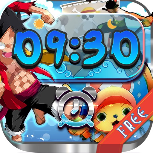 iClock – Manga & Anime : Alarm Clock One Piece Wallpaper , Frame and Quote Maker For Free icon