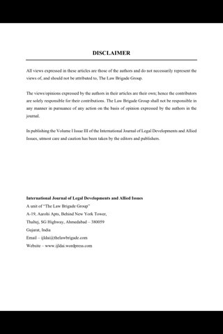 International Journal of Legal Developments And Allied Issues screenshot 4