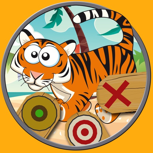 jungle animals trapshooting for kids - no ads icon