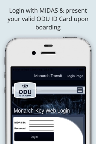 ODU Monarch Transit screenshot 2