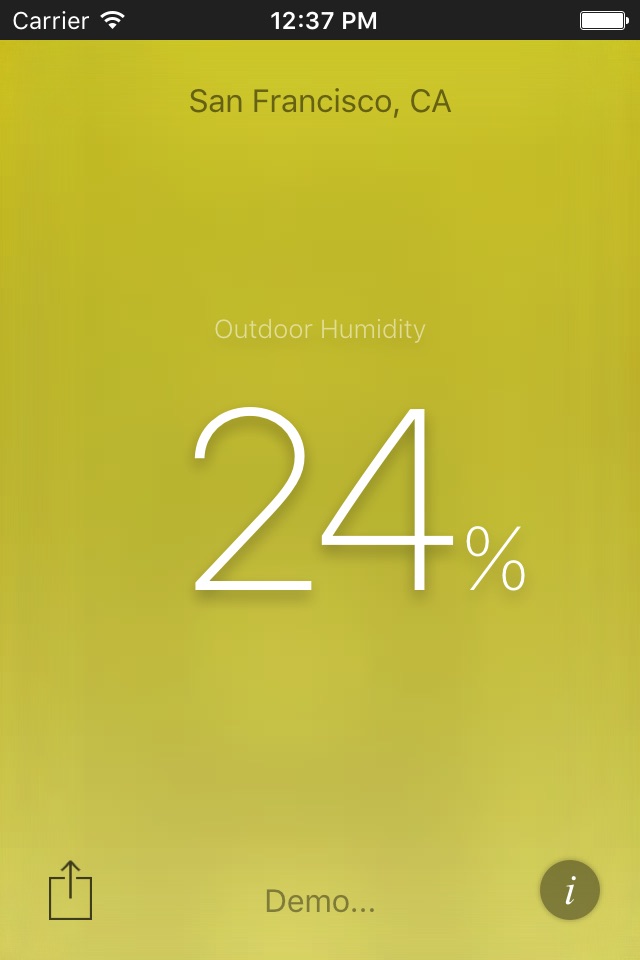 Humidity App screenshot 2