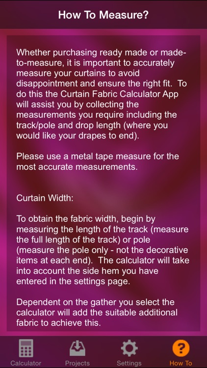 Curtain Fabric Calculator screenshot-4