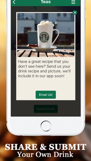 Secret Menu for Starbucks Free- Coffee, Frappuccino, Macchia(圖3)-速報App