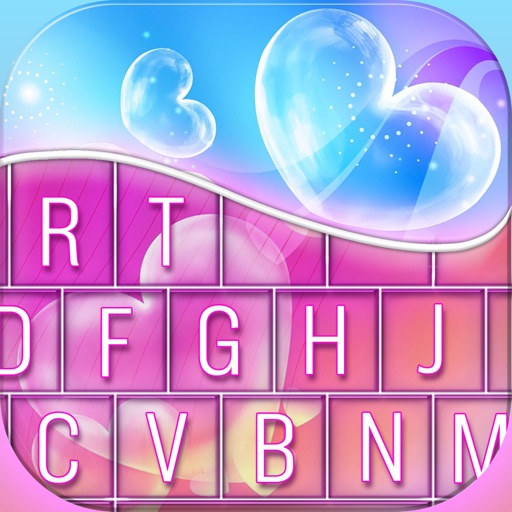 Love Keyboard Themes For iPhone – Color.ful Background Skins + Cute Font.s Change.r icon