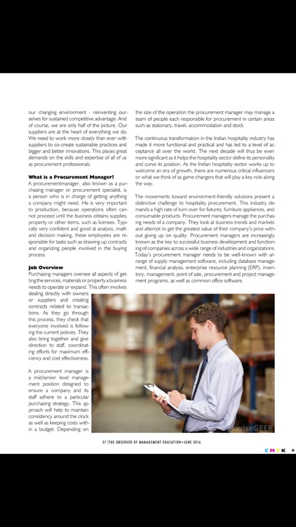 The Observer of Management