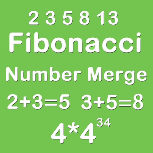 Number Merge Fibonacci 4X4 - Sliding Number Tiles And  Playing With Piano Sound icon