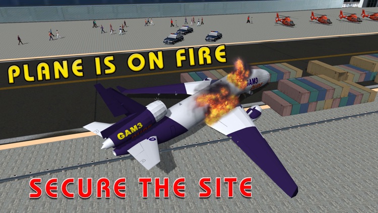 Airplane Crash Rescue – Firefighter vehicle driving game screenshot-3